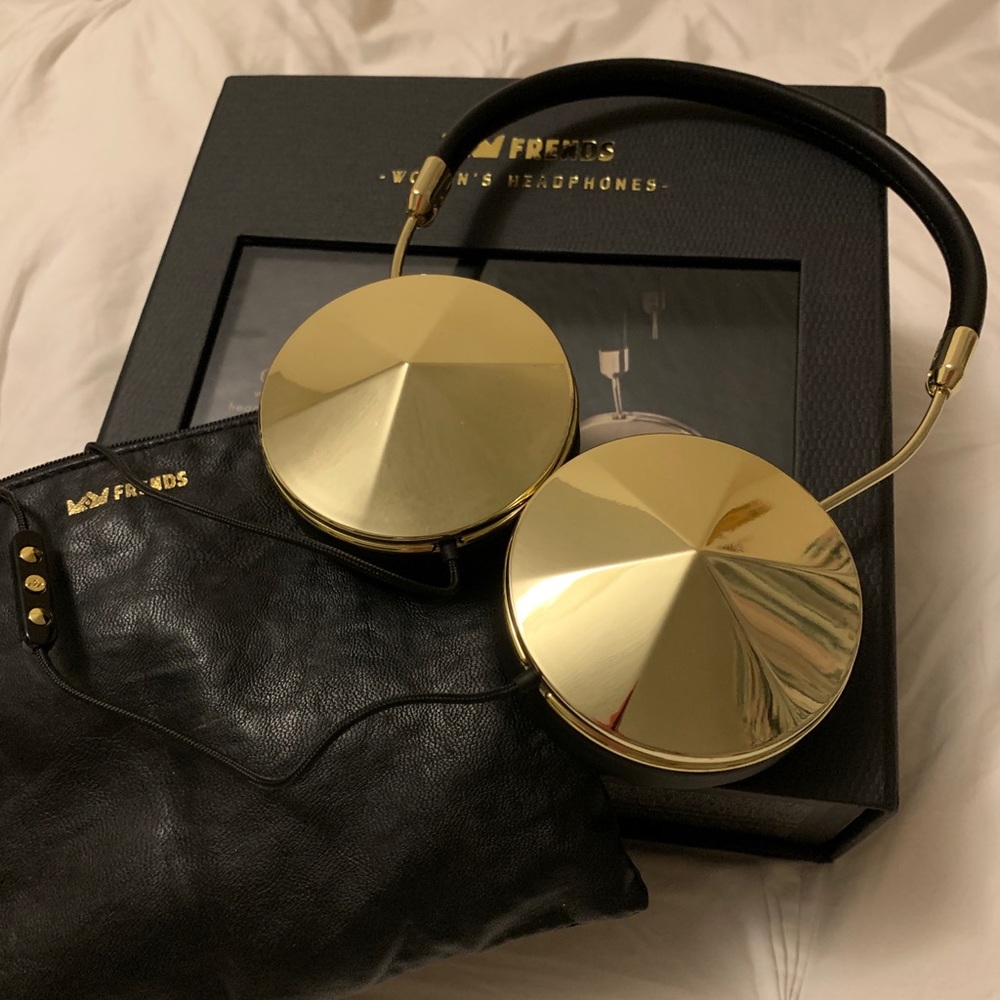 Frends Taylor headphones - black and gold